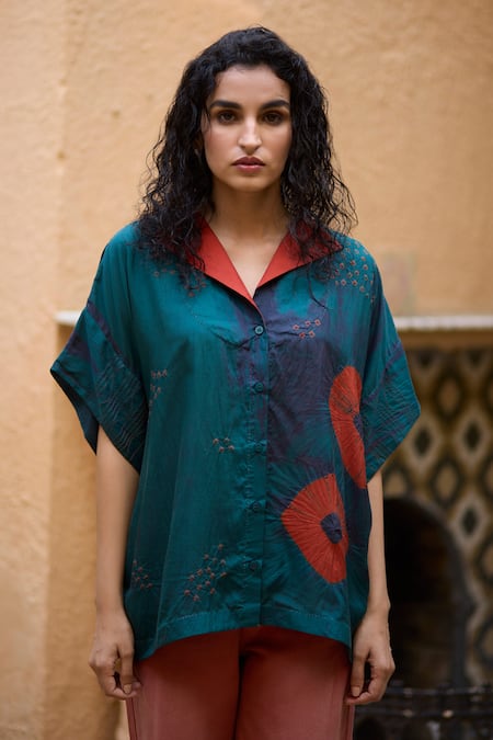 Medha Tie Dye & Bandhani Pattern Shirt 