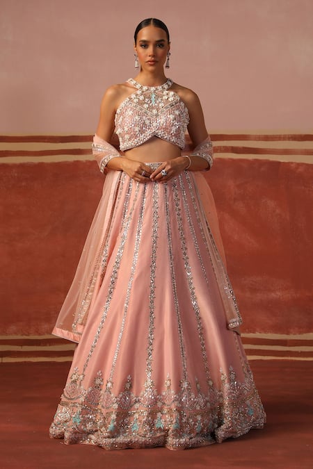 Sabe Mirror Embroidered Lehenga Set 