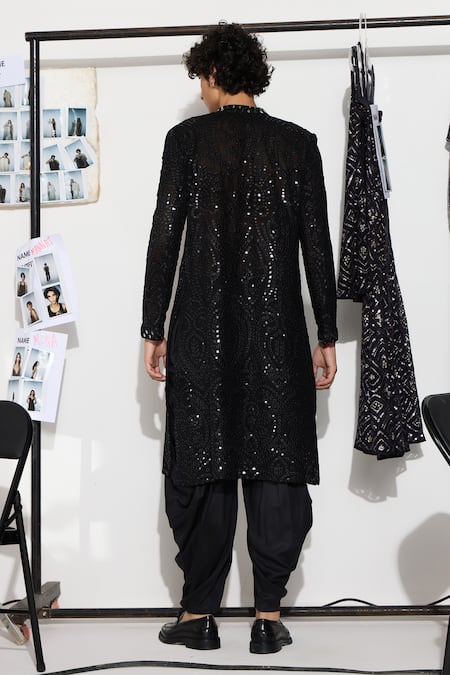 Twenty Nine Mirror Embroidered Kurta & Dhoti Pant Set 