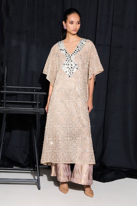 Twenty Nine Hexagon Hand Embroidered Kaftan 