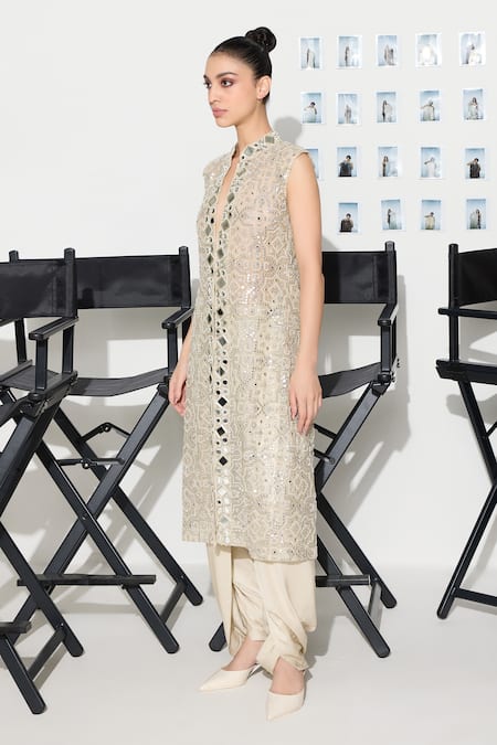 Twenty Nine Silver Hand Embroidered Jacket 