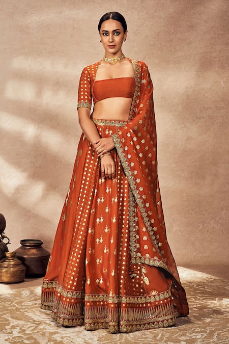 Masaba Foil Print Embroidered Lehenga Set 