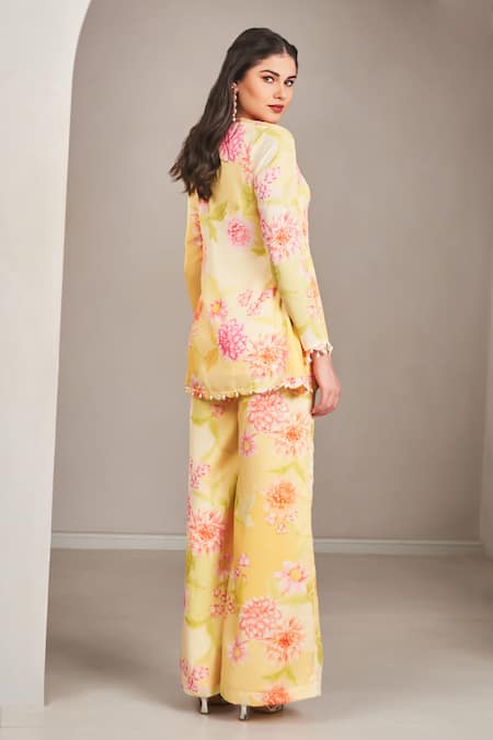 Sammohi By Moksha And Hiral Floral Printed Kurta & Pant Set 