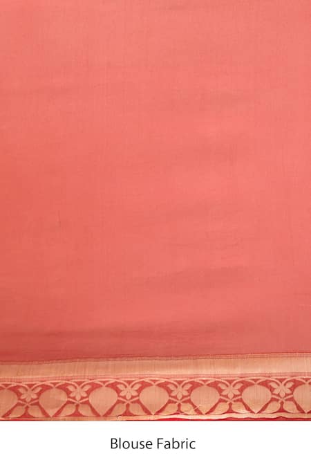 Buy_Samyukta Singhania_Green Chiffon, Cotton, Georgette Embroidery Woven Leaf Motif Saree With Blouse _Online_at_Aza_Fashions