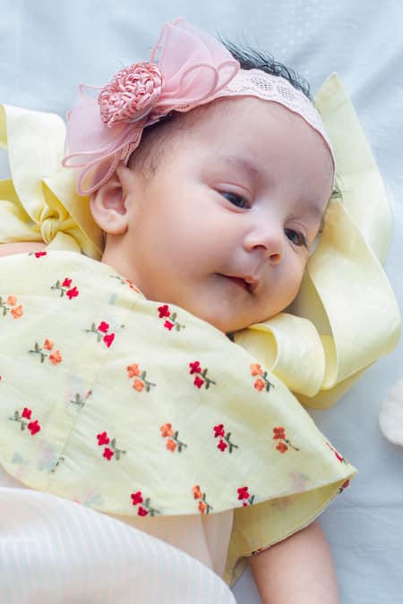 Snuggleme Floral Thread Embroidered Kids Romper 