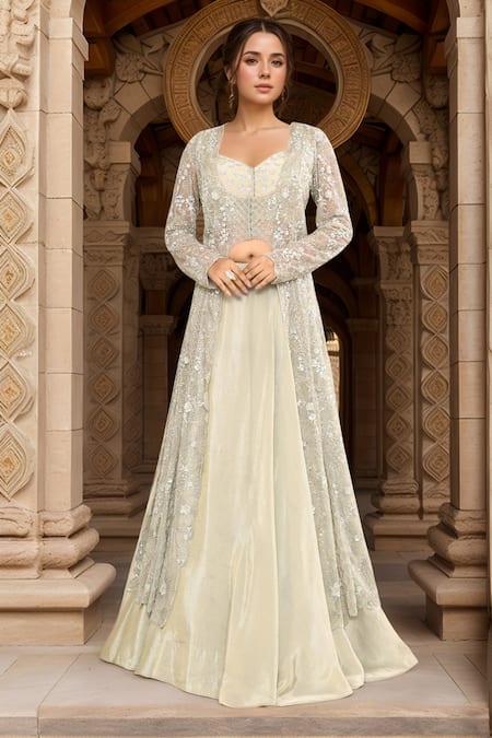 Kalighata Lexis Embroidered Jacket Lehenga Set 