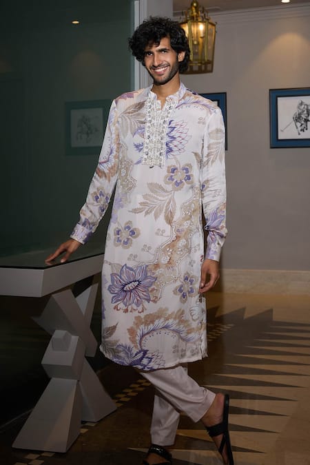 Mahima Mahajan Farhaan Flower Print Kurta Set 