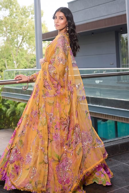 Mahima Mahajan Gulshan Print Anarkali Set With Dupatta 