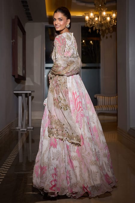 Mahima Mahajan Persian Bloom Embellished Anarkali Set 