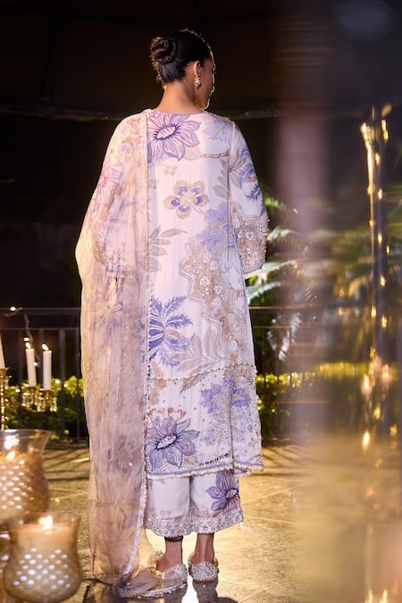 Mahima Mahajan Blossom Garden Embroidered Kurta Set 