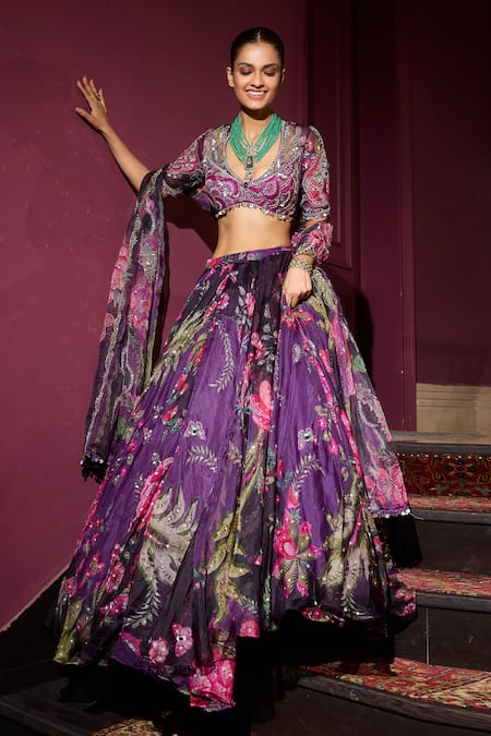 Mahima Mahajan Shahira Embroidered Lehenga Set 