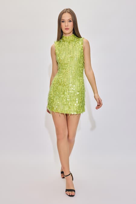 House of eda Dylyn Sequin Embellished Dress 