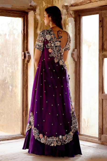 Khushboo Bagri Double Layered Zardozi Lehenga Set 