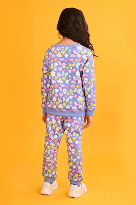 Anthrilo Butterfly Print Fleece Set 
