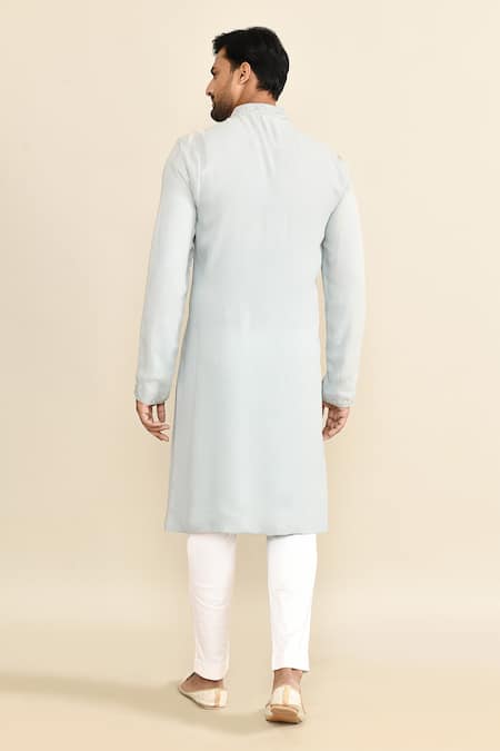 Kalighata Lucknowi Embroidered Kurta Set 