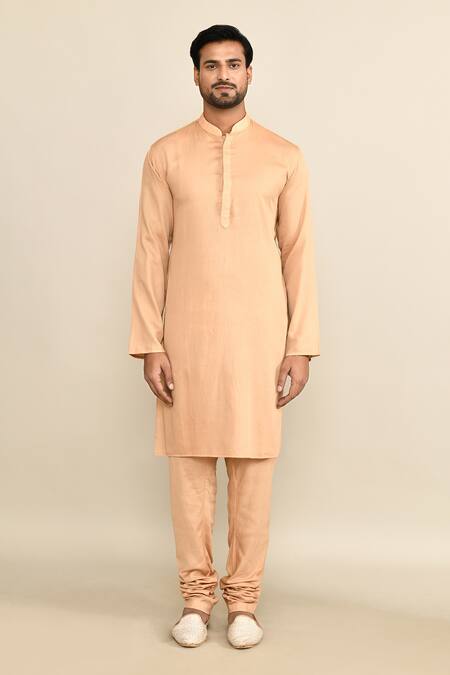 Kalighata_Gold Silk Cut Work, Sequins Geometric Jaal Embroidered Sherwani Set _Online_at_Aza_Fashions