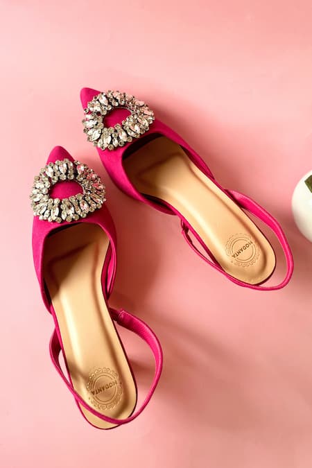 Modanta Footwear Pink Crystals Sphinx Embellished Pumps Online at Aza Fashions Modanta Footwear_Pink Crystals Sphinx Embellished Pumps _Online_at_Aza_Fashions
