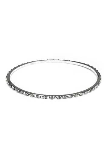Sangeeta Boochra_Silver Plated Cut Work Carved Bangle _Online_at_Aza_Fashions