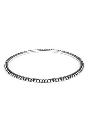 Sangeeta Boochra_Silver Plated Textured Bangle _Online_at_Aza_Fashions