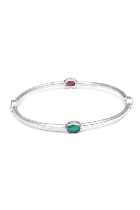 Sangeeta Boochra_Pink Stones Martina Embellished Bracelet _Online_at_Aza_Fashions