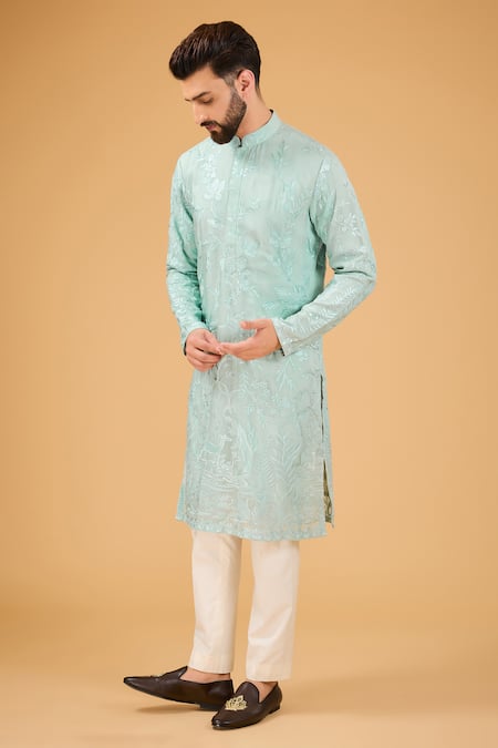 Kasbah Floral & Fauna Embroidered Kurta 