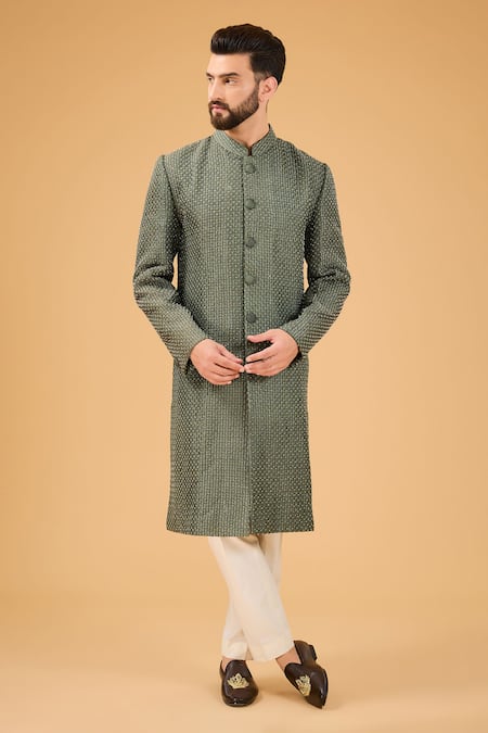 Kasbah Cutdana Work Sherwani 