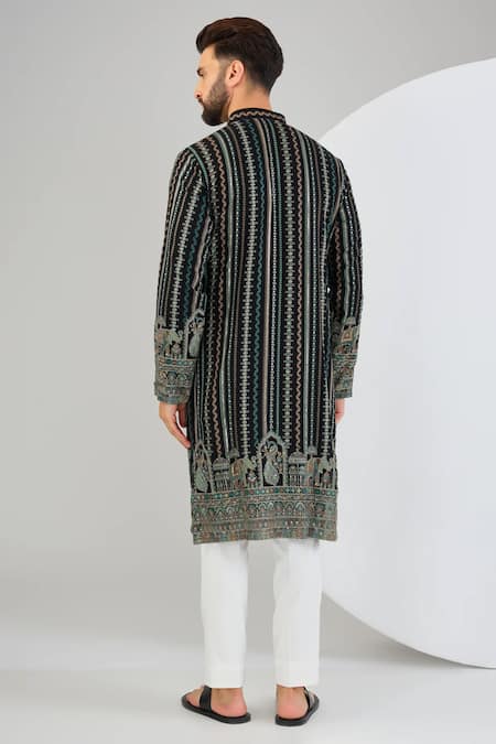 Kasbah Chikankari Flora & Fauna Kurta