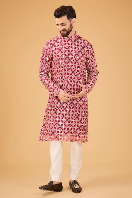 Kasbah Sequin Embroidered Straight Kurta 