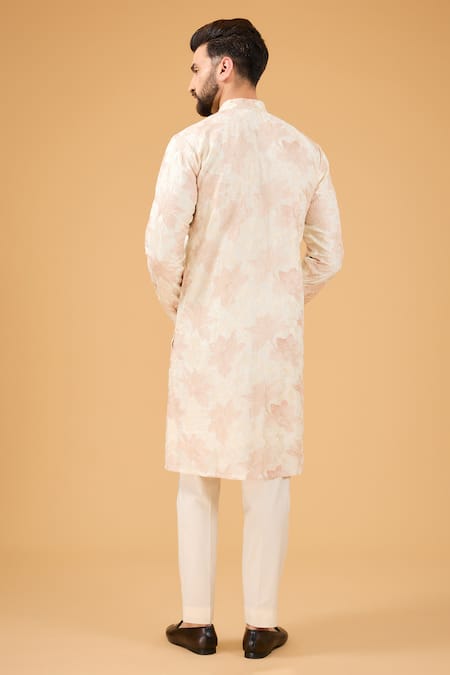 Kasbah Chikankari Embroidered Pink Kurta 