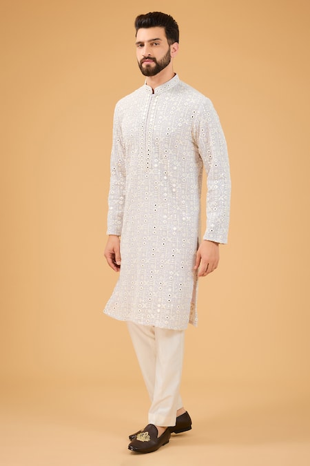 Kasbah Straight Embroidered Kurta 