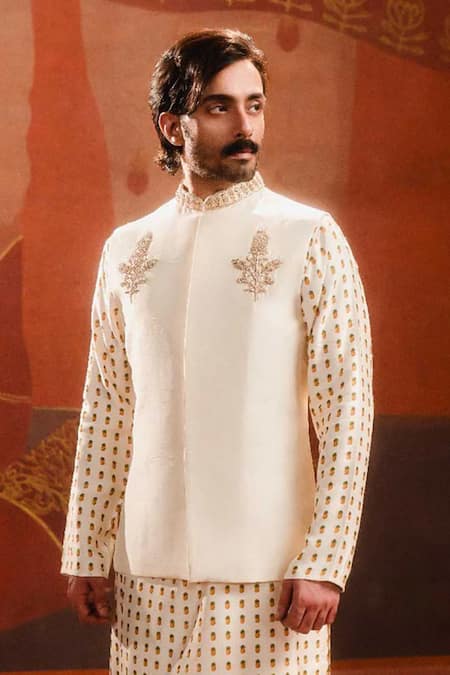 Masaba Ivory Kalakand Embroidered Bundi Kurta Set 