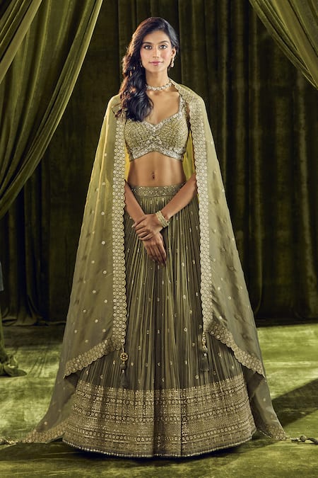 Alaya Advani Sequin Embroidered Lehenga Set 