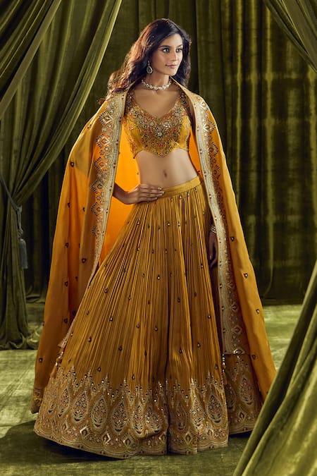 Alaya Advani Zardozi Embroidered Lehenga Set 