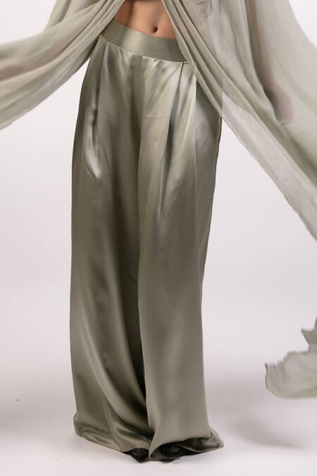 Shop AK-OK Gray Cotton Patchwork Embroidered Cape Set Online at Aza Fashions Shop_AK-OK_Gray Cotton Patchwork Embroidered Cape Set _Online_at_Aza_Fashions