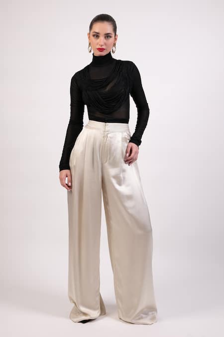 AK-OK Tasselled Top & Flared Trouser Co-Ord Set 