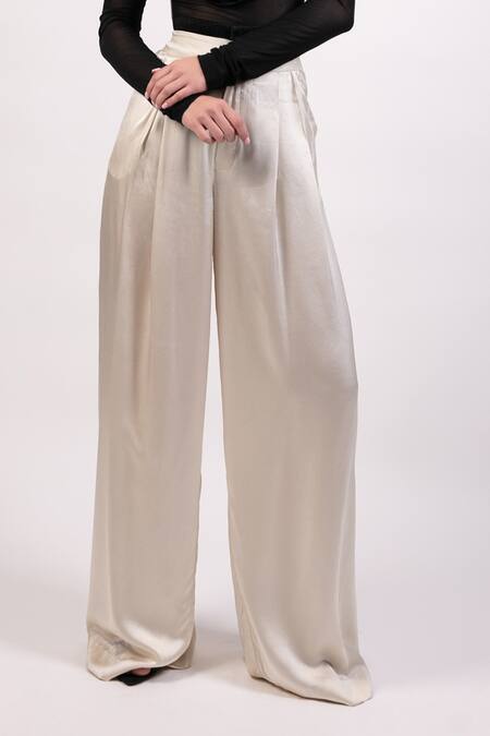 AK-OK Black Cotton Tassels High Neck Top And Flared Trouser Set Online at Aza Fashions AK-OK_Black Cotton Tassels High Neck Top And Flared Trouser Set _Online_at_Aza_Fashions