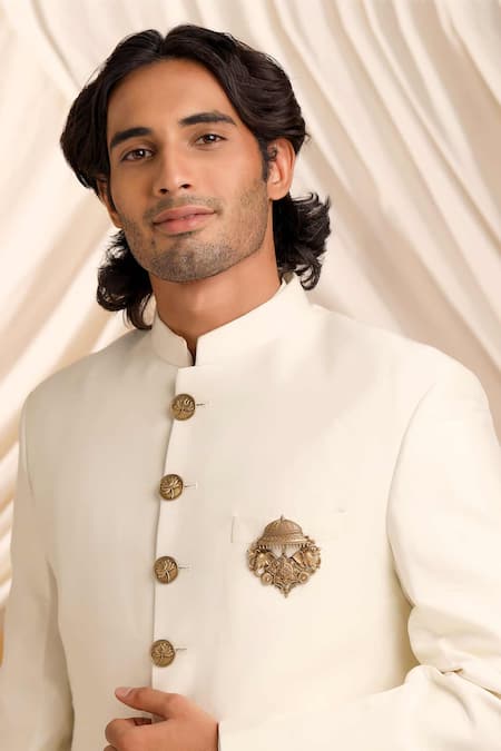 Cosa Nostraa Antique Elephant Canopy Brooch 