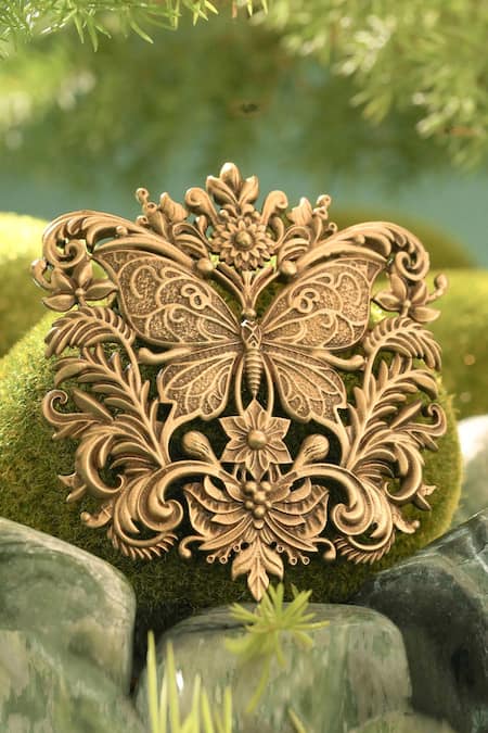 Cosa Nostraa Majestic Butterfly Filigree Brooch 