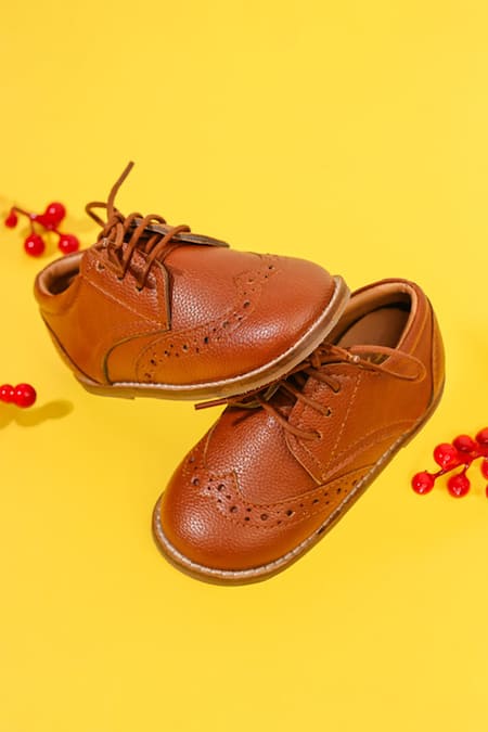 HELLO JR Leatherette Lace Up Shoes 