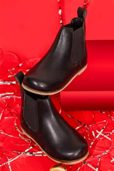 HELLO JR Leatherette Chelsea Boots 