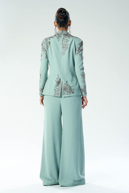 Rishi And Soujit Cutdana Embroidered Pant Set 