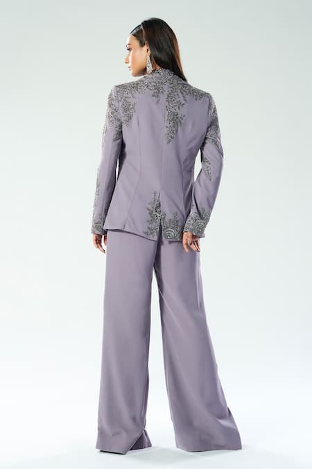 Rishi And Soujit Hand Embroidered Pant Set 