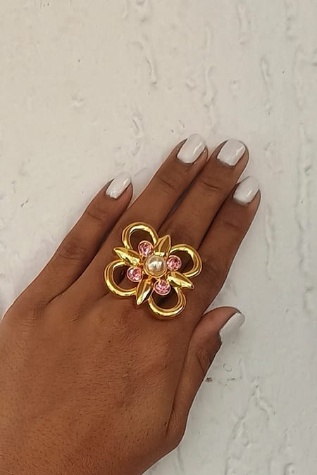 Bblingg Casha Swarovski Floral Ring 