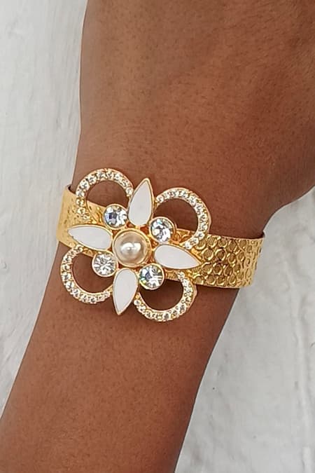 Bblingg Iraa Floral Swarovski Cuff 