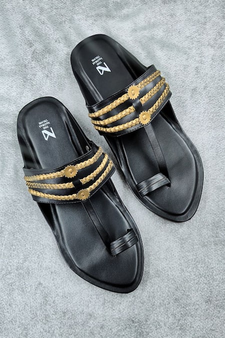 The Madras Trunk Tarang Braided Strap Kolhapuri Flats 