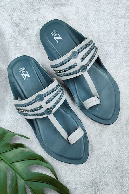 The Madras Trunk Tarang Tonal Strap Kolhapuri Flats 