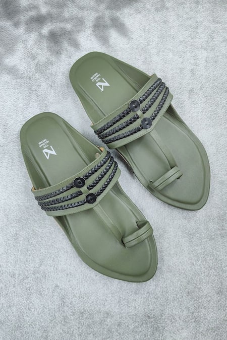 The Madras Trunk Tarang Braided Strap Kolhapuri Flats 