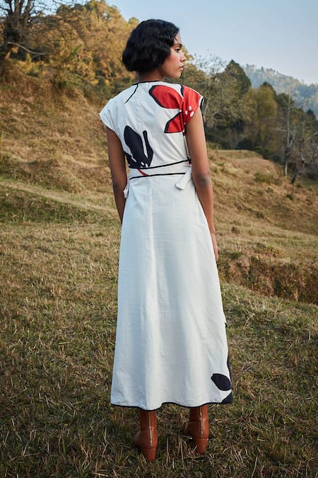 Kharakapas Floral Print A-Line Maxi Dress