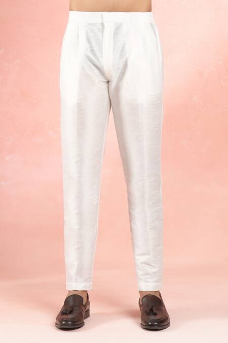 Rng Safawala_Off White Cotton, Silk Embroidery Floral Ombre Bundi Kurta Set _at_Aza_Fashions