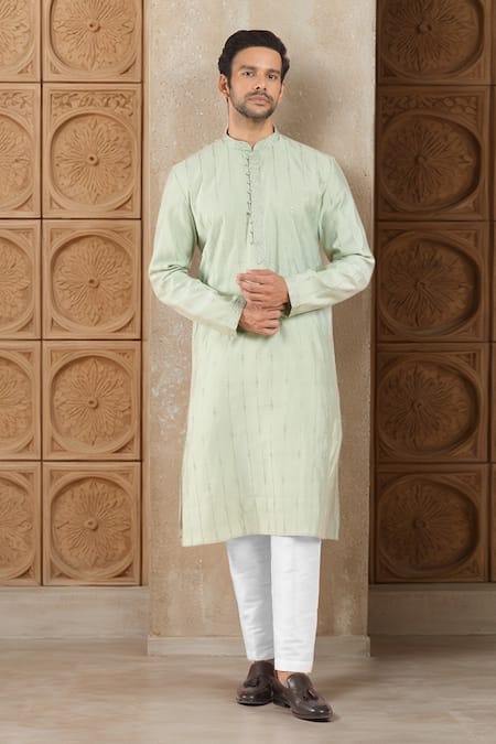 RNG Safawala Sequin Vine Embroidered Kurta With Pant 